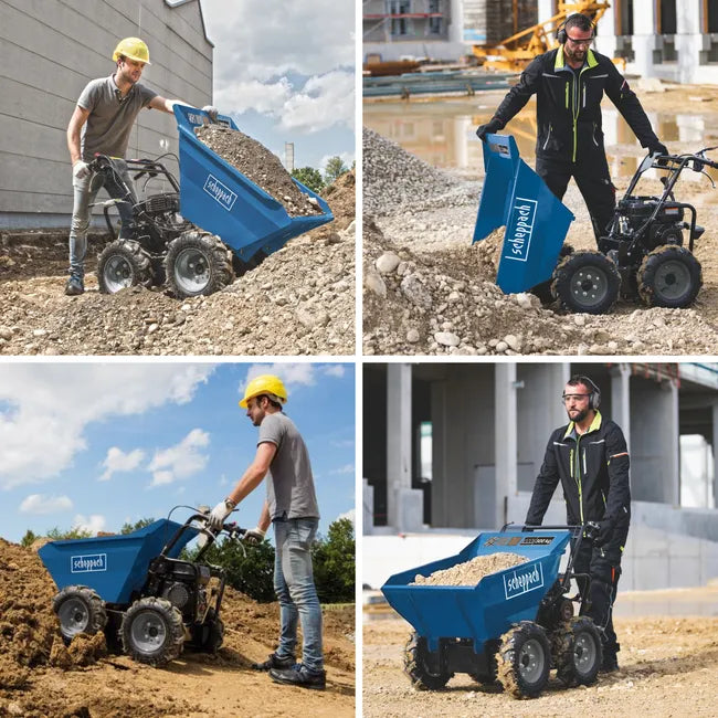 Volquete basculante motorizado – 6,5 CV, 4 tiempos, 196 cc