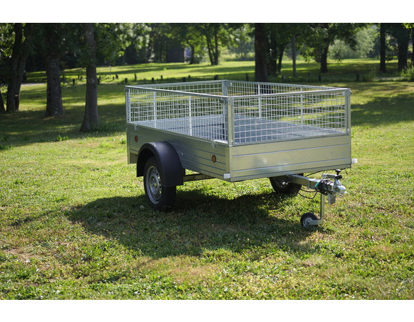 Remolque de acero galvanizado 500 kg – 291 × 159 cm