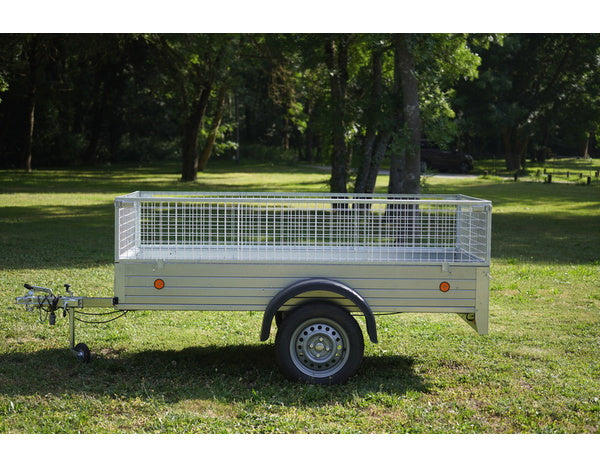 Remolque de acero galvanizado 500 kg – 291 × 159 cm