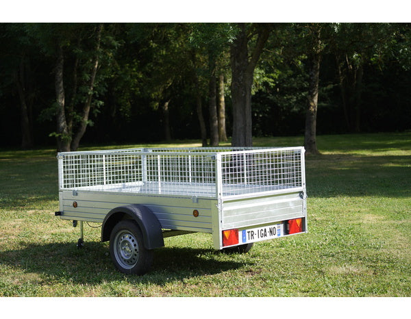 Remolque de acero galvanizado 500 kg – 291 × 159 cm